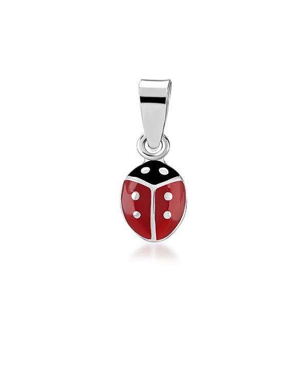925 Sterling silver pendant with enamel color.
