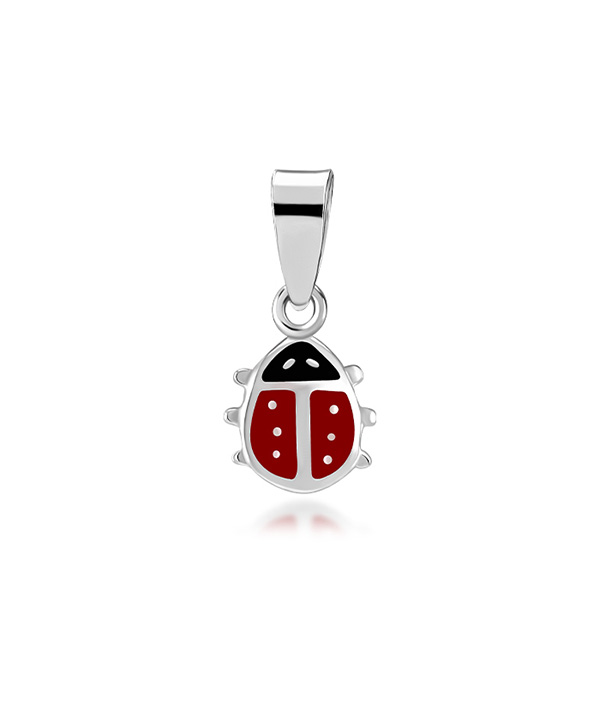 925 Sterling silver pendant with enamel color.