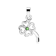 925 Sterling silver pendant with crystal.