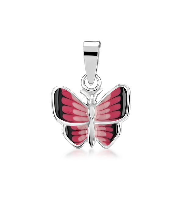 925 Sterling silver pendant with enamel color.