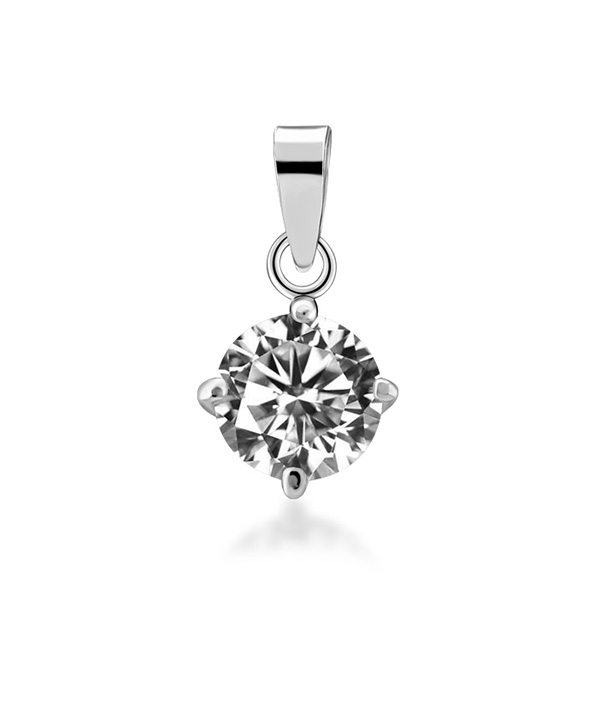 925 Sterling silver pendant with cubic zircon.