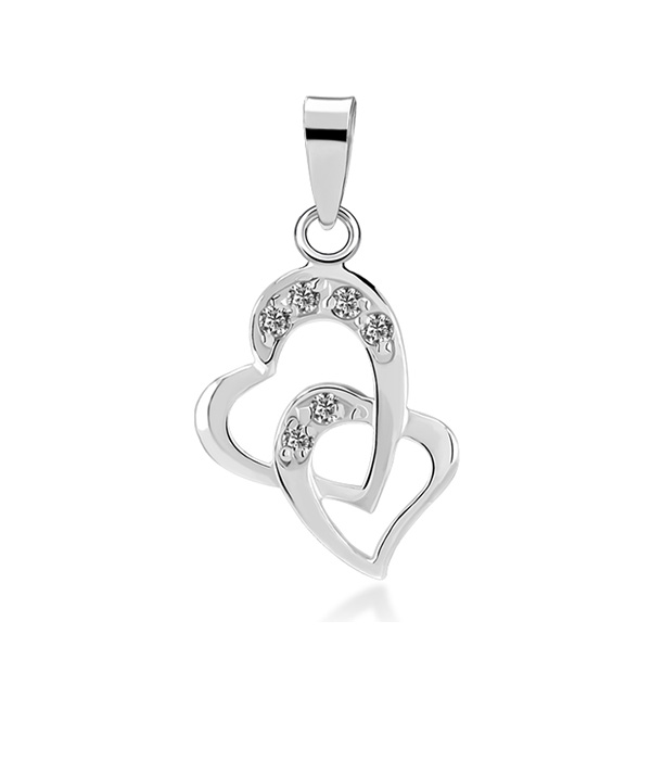 925 Sterling silver pendant with cubic zircon.