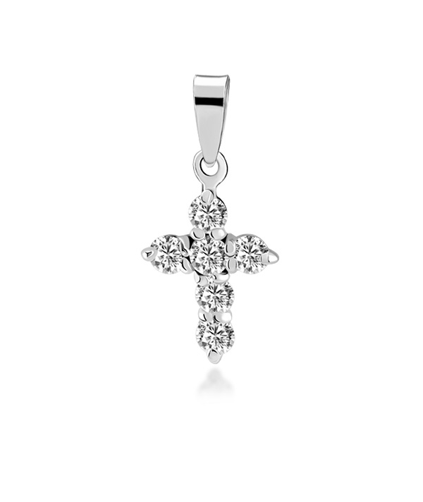 925 Sterling silver pendant with cubic zircon.