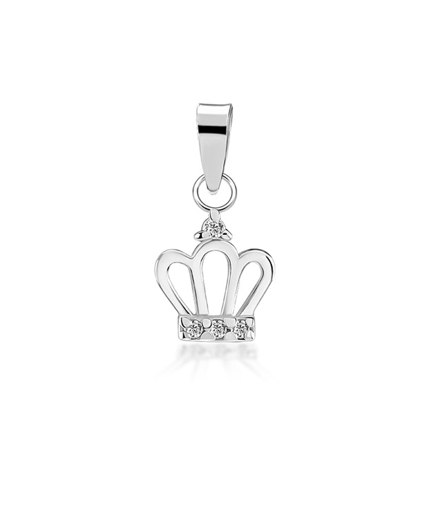 925 Sterling silver pendant with cubic zircon.