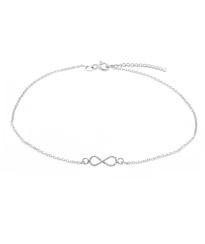 925 Sterling silver anklet.