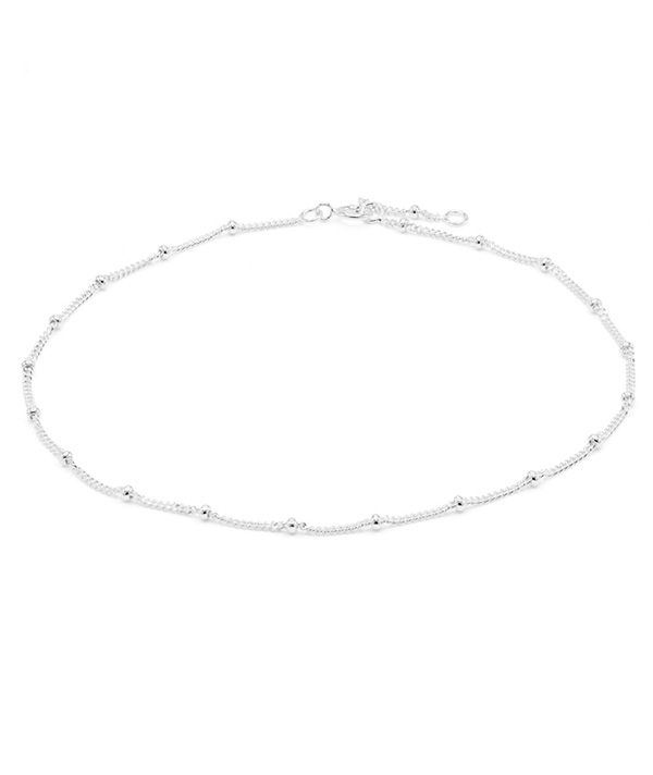925 Sterling silver anklet.
