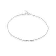 925 Sterling silver anklet.