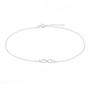 925 Sterling silver anklet.