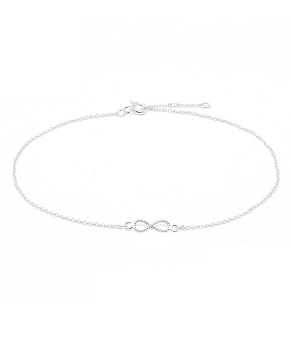 925 Sterling silver anklet.