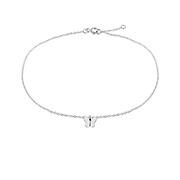 925 Sterling silver anklet.