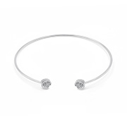 925 Sterling silver bangle.