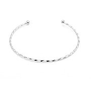 925 Sterling silver bangle.