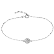 925 Sterling silver bracelet with cubic zircon.