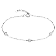 925 Sterling silver bracelet with cubic zircon.
