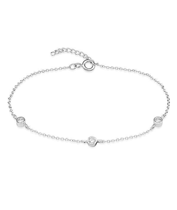 925 Sterling silver bracelet with cubic zircon.