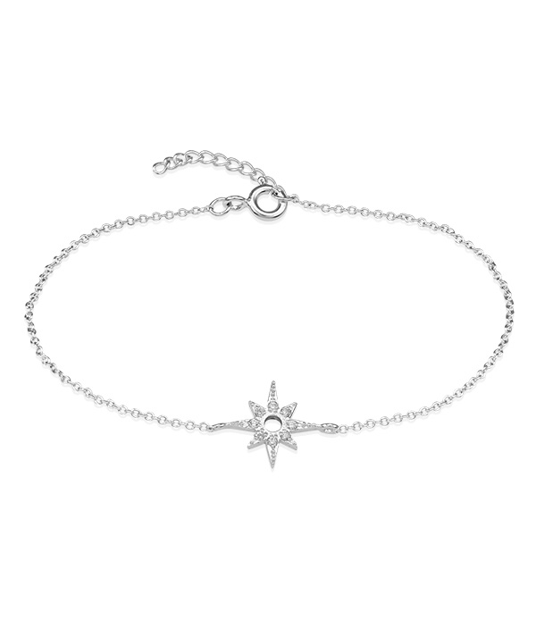 925 Sterling silver bracelet with cubic zircon.
