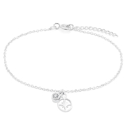 925 Sterling silver bracelet with cubic zircon.