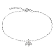 925 Sterling silver bracelet with cubic zircon.
