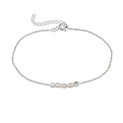 925 Sterling silver bracelet with fresh water pearl.