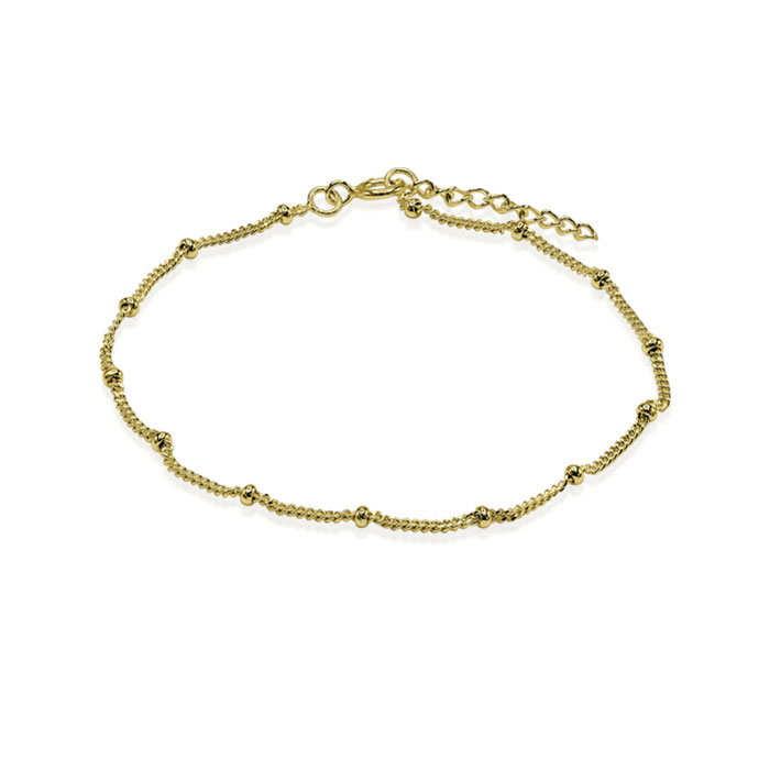 Gold plated sterling silver bracelet.