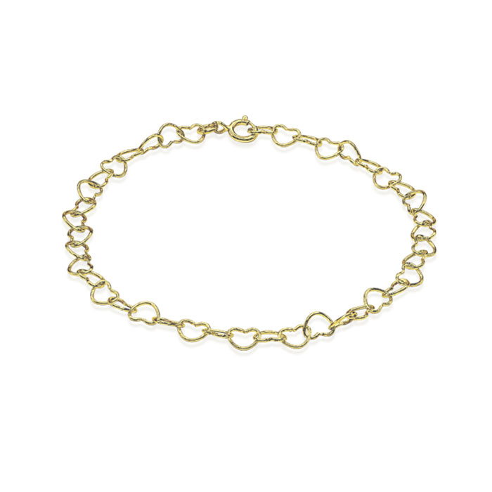 Gold plated sterling silver bracelet.