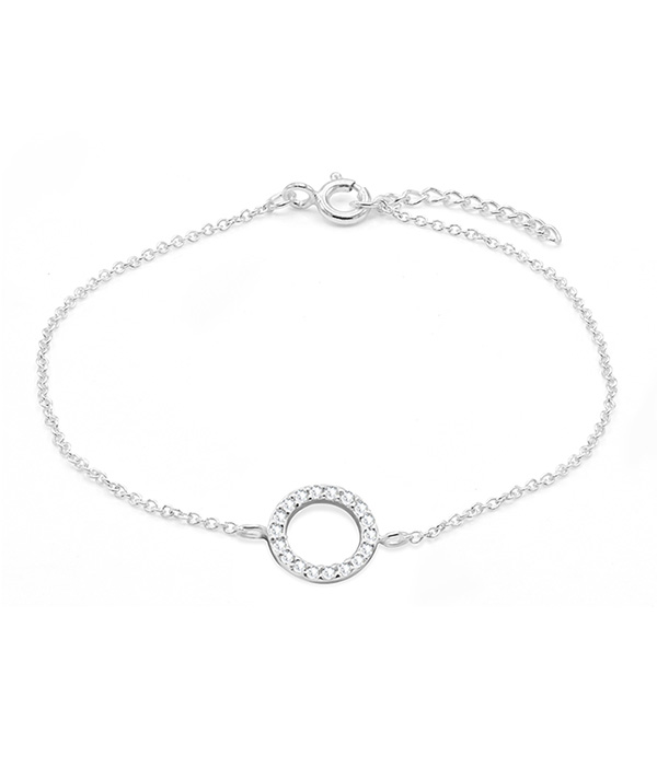 925 Sterling silver bracelet with cubic zircon.