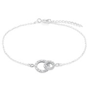 925 Sterling silver bracelet with cubic zircon.