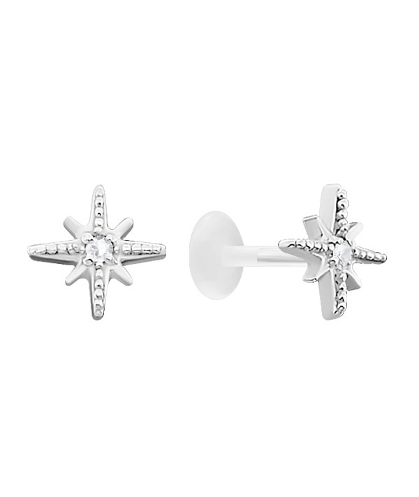 925 Sterling silver tragus.
