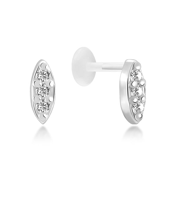 925 Sterling silver tragus.