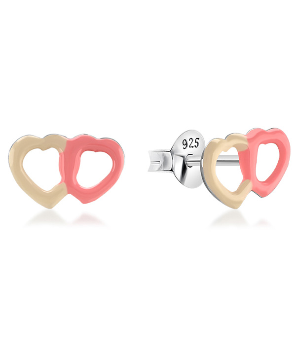 925 Sterling silver stud with Enamel color.