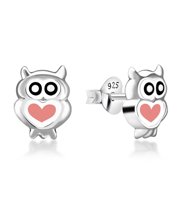 925 Sterling silver stud with Enamel color.