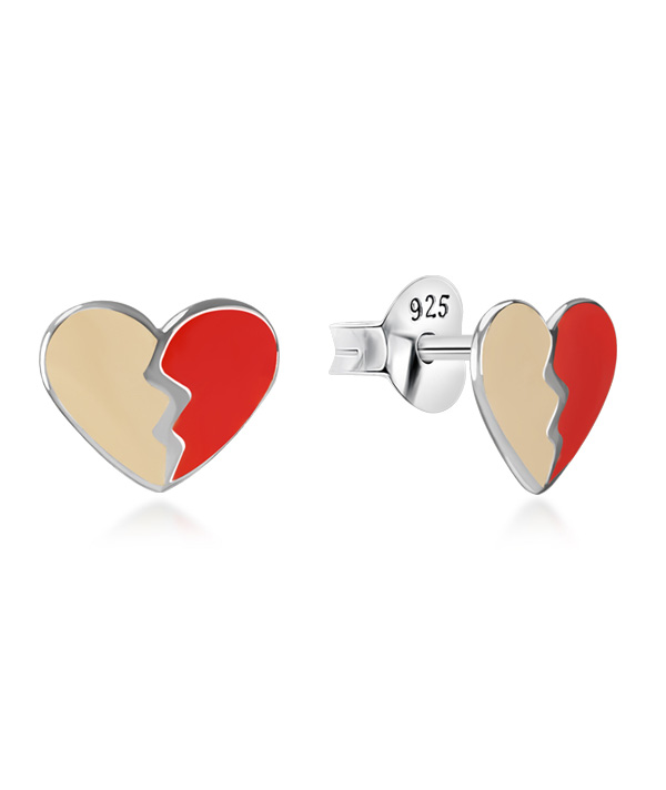 925 Sterling silver stud with Enamel color.