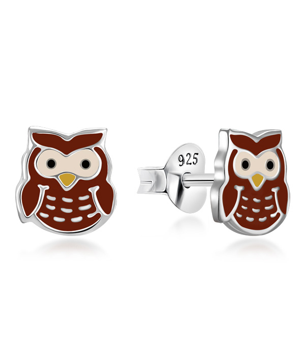 925 Sterling silver stud with Enamel color.