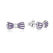 925 Sterling silver stud with Enamel color.