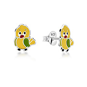 925 Sterling silver stud with Enamel color.