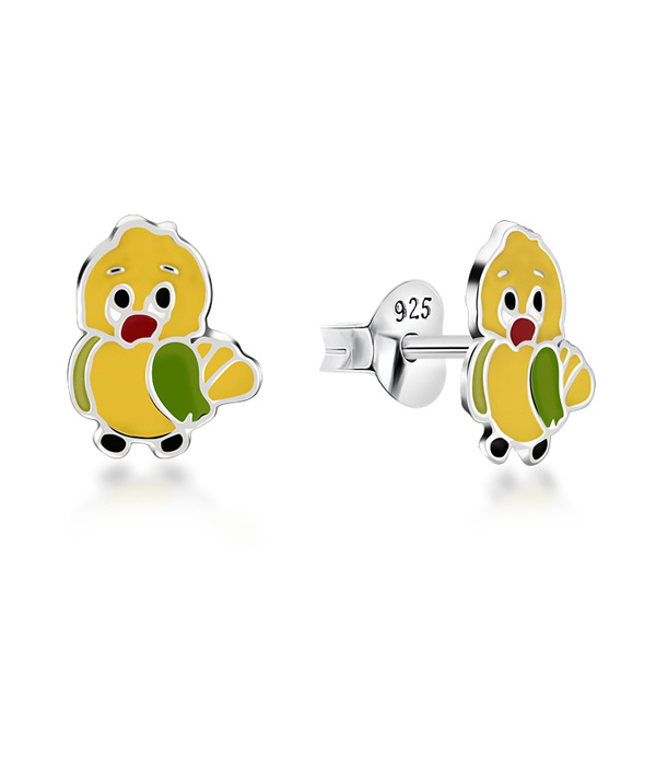 925 Sterling silver stud with Enamel color.