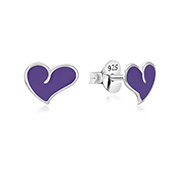925 Sterling silver stud with Enamel color.