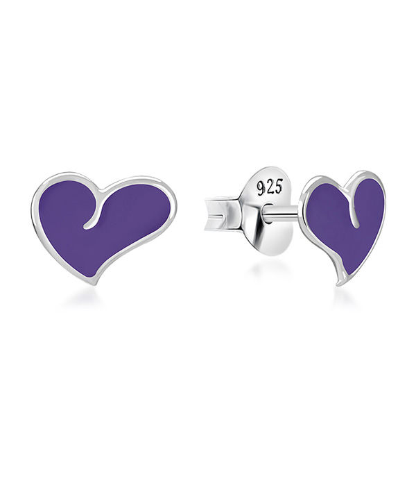 925 Sterling silver stud with Enamel color.