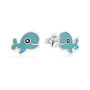 925 Sterling silver stud with Enamel color.