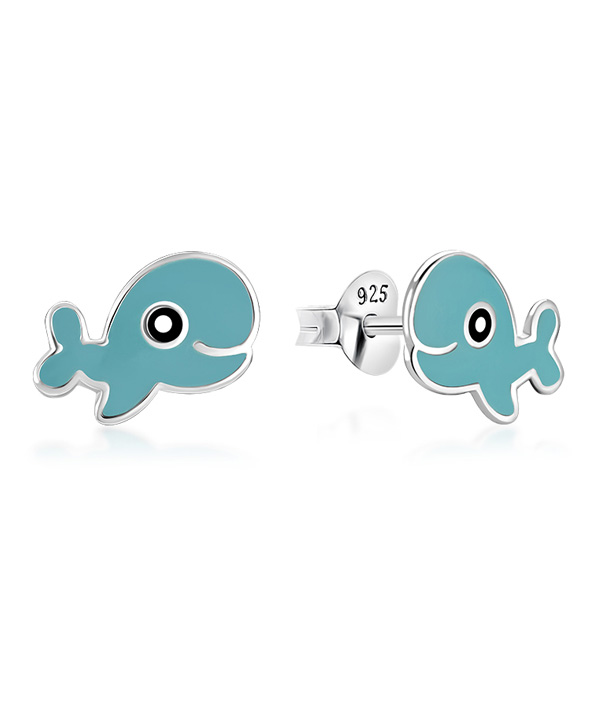 925 Sterling silver stud with Enamel color.