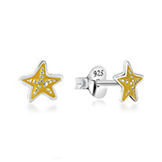 925 Sterling silver stud with Enamel color.