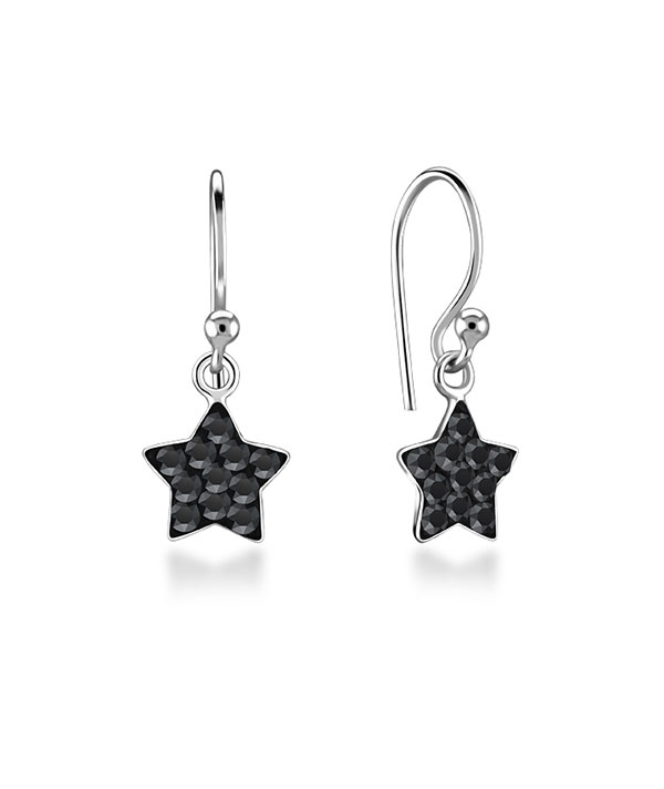 925 Sterling silver stud with multi crystals.