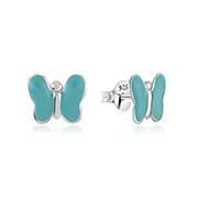 925 Sterling silver stud with Enamel color.