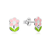 925 Sterling silver stud with Enamel color.