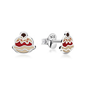 925 Sterling silver stud with Enamel color.