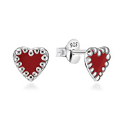 925 Sterling silver stud with Enamel color.