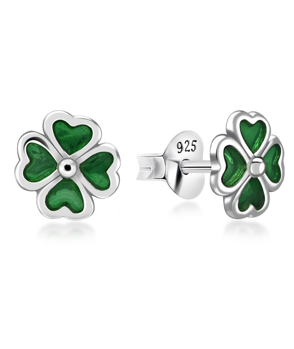 925 Sterling silver stud with Enamel color.