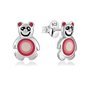925 Sterling silver stud with Enamel color.