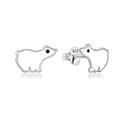 925 Sterling silver stud with Enamel color.