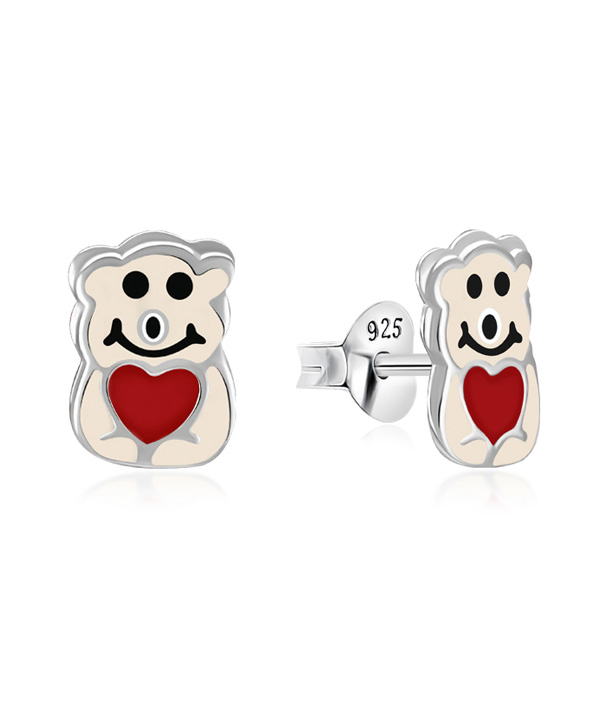 925 Sterling silver stud with Enamel color.
